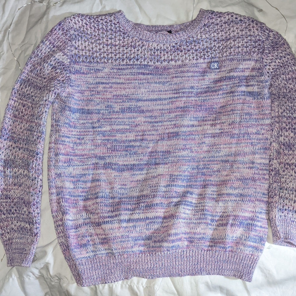 Calvin Klein Women's Lavender Knit Sweater